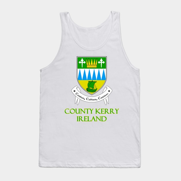 County Kerry, Ireland - Coat of Arms Tank Top by Naves